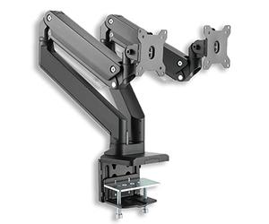Xantron Bras Écran PC 2 moniteurs 13-35 Pouces, Hauteur réglable | Double articulation pour écrans plats et incurvés, rotatifs, gestion des câbles, VESA 75/100, 15 kg chacun
