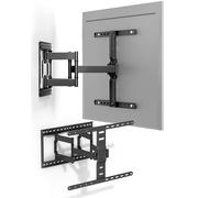 Xantron SLIMLINE-466US Support mural pivotant pour TV avec accessoires - Distance au mur seulement 27 mm - 43-90" & VESA jusqu'à 600 × 400 - Support TV ultra fin jusqu'à 75 kg