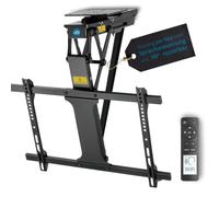 Xantron Support TV Plafond électrique Rotatif Rabattable 32-75 Pouces | Télécommande et commande vocale, joint Roto idéal pour toits en pente, VESA jusqu'à 600x400, DEHA-600E-Roto