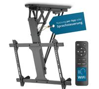 Xantron Support TV Plafond Motorisé Électrique WiFi Alexa Google Noir 70 Zoll
