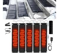 XaoHuaS Tapis de Fonte de Neige - Vitesse de Fonte de 5 cm/h, Caoutchouc antidérapant et imperméable, idéal for l'extérieur, Puissance de 360 W avec Cordon de 1,8 m(25.4x76.2cmx5Pcs)