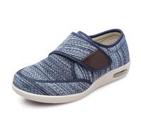 XAOLPLH Chaussons diabétiques pour Hommes Personnes âgées Chaussures décontractées pour orthopédiques Chaussures de Marche Arthrite Œdème Réglable Bout fermé Pieds gonflés Chaussures Larges