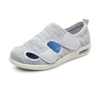XAOLPLH Chaussures de Marche orthopédiques pour diabétiques Antidérapante Réglables Sandales Chaussures de Sport réglables Maille Hommes Femmes pour Personne Âgée Pieds Gonflés Arthrite Oedème