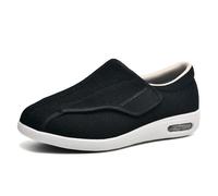 XAOLPLH Chaussures de Marche orthopédiques pour diabétiques Antidérapante Réglables Sandales Chaussures de Sport réglables Maille Hommes Femmes pour Personne Âgée Pieds Gonflés Arthrite Oedème,45EU