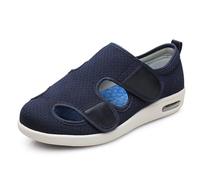 XAOLPLH Chaussures diabétiques pour hommes Pantoufles pour personnes âgées Très Large Chaussons pour l'œdème et les pieds enflés Antidérapant avec 3 paires de semelles amovibles