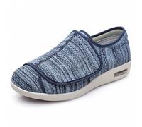 XAOLPLH Chaussures diabétiques pour hommes Pantoufles pour personnes âgées Très Large Chaussons pour l'œdème et les pieds enflés Antidérapant avec 3 paires de semelles amovibles