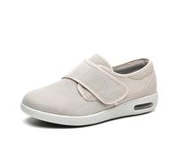 XAOLPLH Chaussures diabétiques pour hommes Pantoufles pour personnes âgées Très Large Chaussons pour l'œdème et les pieds enflés Antidérapant avec 3 paires de semelles amovibles,47