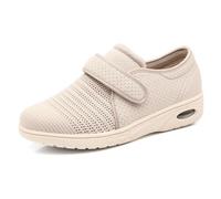 XAOLPLH Chaussures réglables pour Pieds gonflés âgés, avec Support de l'arche Ajustable Diabétique Large Bout Ouvert Pantoufles de Maison Intérieur et Extérieur,35