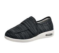 XAOLPLH Pantoufles Hommes Edema de Chaussons Diabétiques Pieds Enflés L'arthrite Chaussures Bandagerééducation Pied Large Chaussons Orthopédique,44.5EU