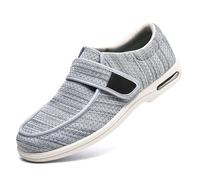 XAOLPLH Pantoufles Hommes Edema de Chaussons Diabétiques Pieds Enflés L'arthrite Chaussures Bandagerééducation Pied Large Chaussons Orthopédique,43.5