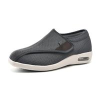 XAOLPLH Pantoufles Hommes Edema de Chaussons Diabétiques Pieds Enflés L'arthrite Chaussures Bandagerééducation Pied Large Chaussons Orthopédique,37