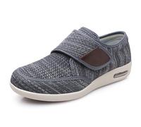 XAOLPLH Pantoufles Hommes Edema de Chaussons Diabétiques Pieds Enflés L'arthrite Chaussures Bandagerééducation Pied Large Chaussons Orthopédique