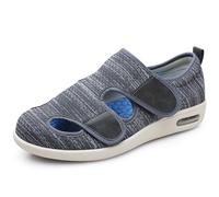 XAOLPLH Pantoufles Hommes Edema de Chaussons Diabétiques Pieds Enflés L'arthrite Chaussures Bandagerééducation Pied Large Chaussons Orthopédique