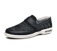 XAOLPLH Pantoufles Hommes Edema de Chaussons Diabétiques Pieds Enflés L'arthrite Chaussures Bandagerééducation Pied Large Chaussons Orthopédique,48