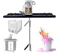 XAoSCd Agitateur Mélangeur Électrique Industriel, Mélangeur Portable Haute Vitesse 2100 W pour Liquides, Peintures Et Produits Chimiques avec Double Pale Pliable,L4