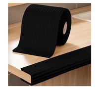 XAoSCd Bandes De Sécurité en Mousse Anti-Collision, Protections De Table Auto-Adhésives, Coussins d'angle, Bande De Protection pour Pare-Chocs d'enfants pour Meubles, 1 Cm,Black-2m/6.56ft