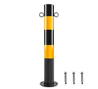 XAoSCd Bornes De Sécurité en Acier, avec Bande Réfléchissante, Barrière De Stationnement pour Le Contrôle De La Circulation, pour Zone Sensible Au Trafic Ou Décoration De Rue -10pcs-76 * 600 * 2.0mm