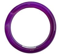 XAoSCd Bracelet En Agate De Calcédoine Violette Naturelle Authentique, Empereur Brésilien, Véritable Jade Violet Pour Femme (Onecolor 62 Mm)