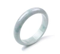 XAoSCd Bracelet En Jade Birman Naturel Grade A Véritable Vert Blanc Rétro Bracelet En Jadéite Pour Femmes Bijoux Cadeau Pour Mère (64Mm)