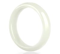 XAoSCd Bracelet En Jade Blanc Naturel Suet Hetian Jade Rétro Style Chinois Élégant Anniversaire Fille (Onecolor 62 Mm)