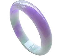 XAoSCd Bracelets Jonc En Jade Violet Pour Femmes, Violettes Naturelles Et Bijoux En Jade Vert Avec Certificat, Cadeau De Fête Des Mères Pour Maman (59)