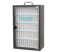 XAoSCd Coffre-Fort pour Téléphone Portable avec Verrouillage par Mot De Passe, Armoire De Rangement pour Téléphone Portable pour Personnel, Boîte De Gestion pour Téléphone Port,Black-48 Bits