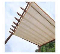 XAoSCd Filet D'Ombrage pour Pergola D'Extérieur avec Œillets Beige Pare-Soleil/Toile Pare-Soleil pour Jardin/Arrière-Cour/Porche/Balcon Blocage UV À 95%,Onecolor-3x8m/9.8x26.2ft