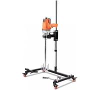 XAoSCd Mélangeur De Peinture Automatique, Mélangeur Électrique À Cuve De 2 800 W, Vitesse De 0 À 1 400 TR/Min, avec Support Auxiliaire, pour Agitateur Dissolvant d'encre,