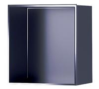 XAoSCd Niche de douche en acier inoxydable, étagère de rangement encastrée monobloc pour articles de toilette de shampooing, support de douche pour bricolage, installation facile, rouge-32 x 32 x 12,5