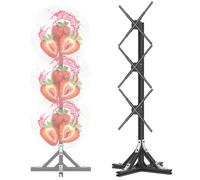 XAoSCd Publicité Ventilateur Hologramme 3D, Projecteur 3D Contrôle par Application Informatique Multimédia Multiple, Machine Publicitaire Verticale De 19,2 Pouces Projectio,