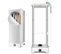 XAoSCd Séchoir À Vapeur, Machine À Repasser À Vapeur, avec Minuterie Automatique/Élimination Rapide des Plis, Cintre Électrique Pliable pour Vêtements Et Tissus