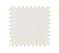 XAoSCd Tapis De Sol Puzzle en Mousse Emboîtable 12 X 12 Pouces, avec Bandes Latérales, Dalles De Moquette Épissées, Tapis À Peluches Courtes, Tapis De Jeu, 50 Pièces (Blanc)