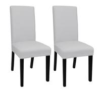 xapuo Housses Extensibles De Chaise Salle À Manger, Protections Amovibles Et Lavables pour Maison, Hôtel, Mariage & Événements(Gray,2pcs)