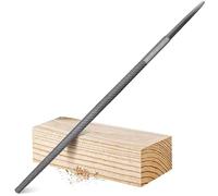 XAQISHIRE Lime ronde à coupe moyenne de 20,3 cm, dents à double coupe, fabriquée en acier à haute teneur en carbone, lime à main demi-ronde sans poignée, adaptée pour façonner le métal, le bois, etc