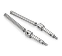 XAQRYQO Arbre de Transmission RC pour Axial SCX24 pour Deadbolt C10 pour Gladiator pour Arbre D'entraînement De Transmission CVD Avant Et Arrière en Acier sur Chenilles RC 1/24(Front)