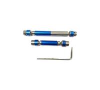 XAQRYQO Arbre de Transmission RC pour HOBBYPLUS CR-18P pour Rock pour Crawler TRX4 pour Redcat Gen8 4WD 1/18 rc Car Upgrades Parts 2X Metal Center Drive Shaft Set(Blue)