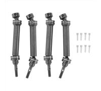 XAQRYQO Arbre de Transmission RC pour Traxxas pour Mini pour E-revo pour Summit pour Slash 4WD 1/16 RC 4 Pièces De Mise À Niveau d'arbre D'entraînement Avant Et Arrière en Acier Dur