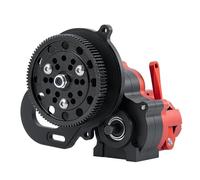 XAQRYQO Boîte de Vitesses Double pour Axial SCX10 AX10 pour Wraith 1/10 RC Crawler Boîte De Transmission Vitesses en Métal avec Couvercle Dig Gear