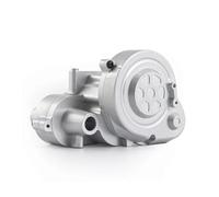 XAQRYQO Boîte de Vitesses Double pour Rock pour Bouncer pour Axial RBX10 pour Ryft 4WD AXI03009, Pièces De Boîtier Transmission, Jeu Couvercles Boîte Vitesses pour Chenille 1/10 RC(Silver)