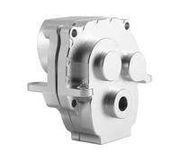 XAQRYQO Boîte de Vitesses Double pour Traxxas TRX4M 1/18 RC Pièces De Mise À Niveau Voiture sur Chenilles Boîte Vitesses Transmission en Métal Boîtier(Silver)