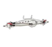 XAQRYQO Essieu de Voiture RC pour Axial pour Wraith RR10 SMT10 pour Rock pour Racer Ensemble D'essieux Avant Et Arrière en Alliage D'aluminium Usinés Diamant 1/10 RC Crawler(Silver,Front)