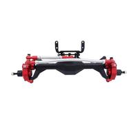 XAQRYQO Essieu de Voiture RC pour Axial SCX10 II pour RGT 86100 pour Redcat GEN8 Essieu Portail Avant Arrière Intégré Usiné CNC 1/10 RC Crawler Car(Gray,Front)