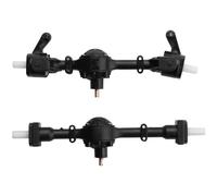 XAQRYQO Essieu de Voiture RC pour B1 B14 B24 C14 C24 C34 C44 Pièces Détachées pour Mise À Niveau De Voiture Télécommandée 1/16 : 2 Ponts D'essieu Avant Et Arrière Engrenages Métalliques