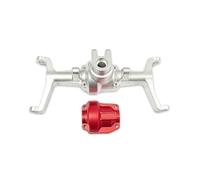 XAQRYQO Essieu de Voiture RC pour HOBBYPLUS CR18P pour Rock for Van 1/18 RC Pièces De Mise À Niveau Boîtier D'essieu Avant Arrière en Alliage D'aluminium CNC(Silver,Front Axle)