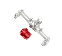 XAQRYQO Essieu de Voiture RC pour HOBBYPLUS CR18P pour Rock pour Van 1/18 rc Car Boîtier D'essieu Avant Arrière Mise À Niveau Pièces en Alliage D'aluminium(Silver,Rear)