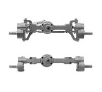 XAQRYQO Essieu de Voiture RC pour MN D90 Off-Road 1/12 RC Upgrade Part Ensemble D'essieu Avant Et Arrière en Métal Accessoires De Remplacement(Gray)