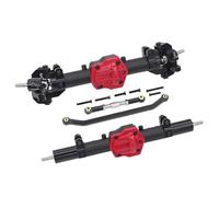 XAQRYQO Essieu de Voiture RC pour MN MN128 1/12 rc Car Upgrade Part Accessoires D'assemblage Différentiel D'essieu Avant Et Arrière en Alliage D'aluminium(Black,Rear Front Axle)