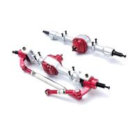 XAQRYQO Essieu de Voiture RC pour MN pour MN82 LC79 Accessoires De Remplacement pour Camion Télécommandé : 2 Essieux Avant Et Arrière en Métal