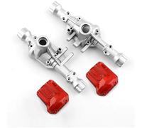 XAQRYQO Essieu de Voiture RC pour Traxxas pour TRX-4 Coque D'essieu Avant Et Arrière en Métal pour Voiture À Chenilles RC 1/10, Pièces De Mise Niveau, Accessoires(Silver)