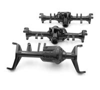 XAQRYQO Essieu de Voiture RC pour Traxxas pour TRX6 Boîtier D'essieu Avant Intermédiaire Et Arrière pour Voiture À Chenilles RC 1/10, avec Cache Différentiel(Front Intermediate Rear)